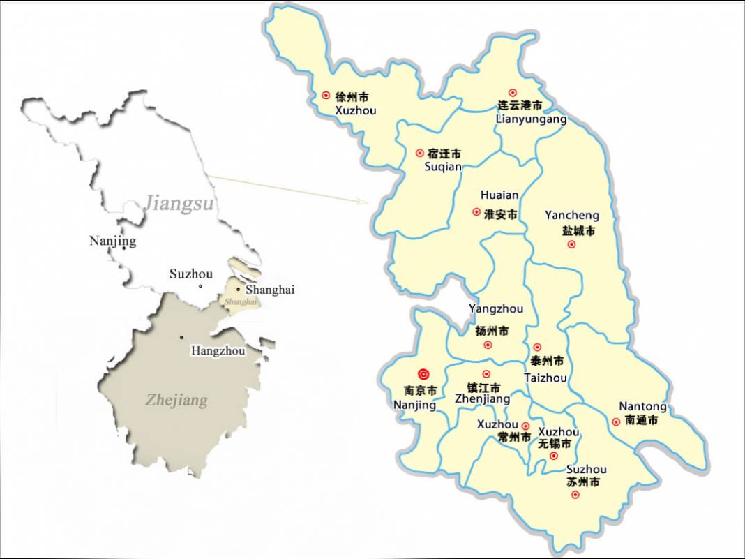 Jiangsu China Maps, Jiangsu Province Map EDUPRCHINA News