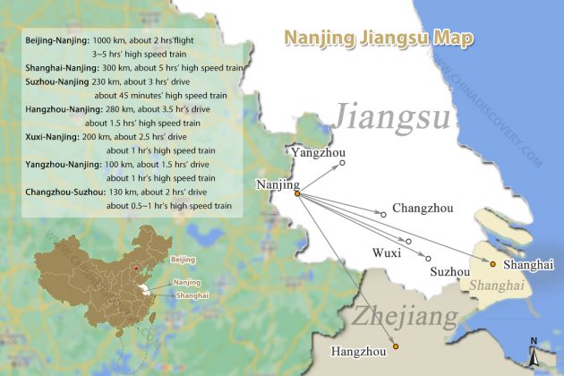 Nanjing China Map