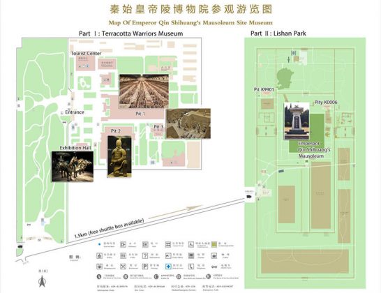 Terracotta Warriors Tourist Map