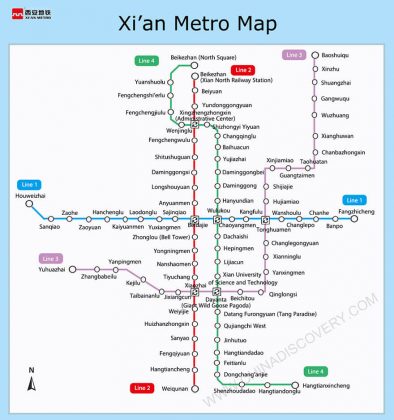 Xian Metro Map