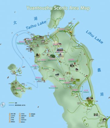 Yuantouzhu Scenic Area Map